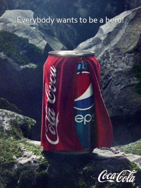 "Everybody wants to be a hero" Pepsi ad