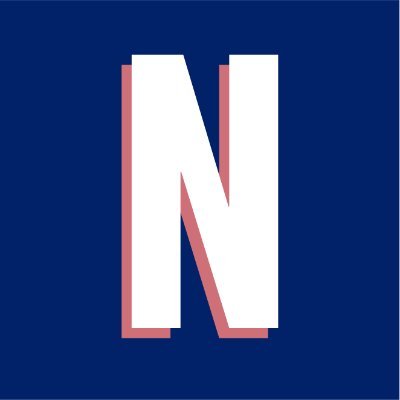 Nguyen Coffee Supply's company logo consists of a navy blue background with a large, capital white N in the center. The white N has a peach/pink shadow beneath it.