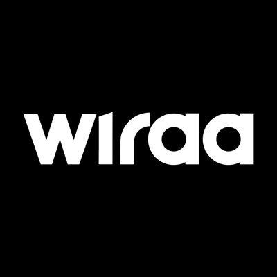 Wiraa's company logo consists of a black background with the white, lowercase text "wiraa"