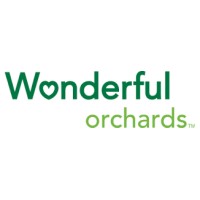 Wonderful Orchards' company logo consists of a white background with the forest-green text "Wonderful." Below and to the right the word "wonderful" is the lime-green word "orchards."