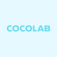 COCOLAB's company logo consists of a baby blue background with the ice-blue text: "COCOLAB" in the center.