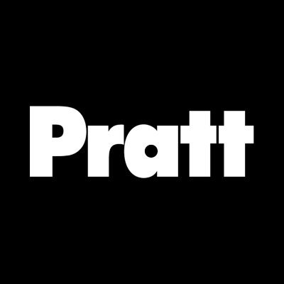 Pratt Institute's school logo consists of a background with the bright white, centered text "Pratt."