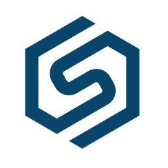The Shipyard's company logo consists of a white background with a navy blue s (center) that forms into a hexagon.