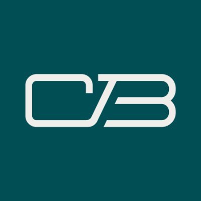 Char-Broil's company logo consists of a teal background with the white letters C B in the center.
