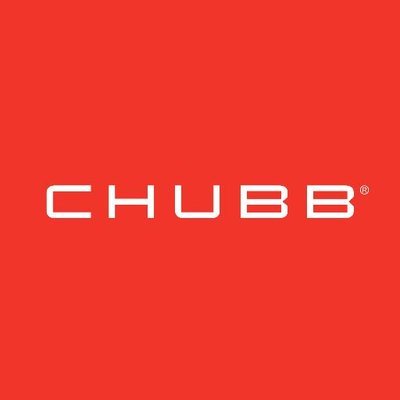 Chubb's company logo consists of a red background with the white, capitalized word "CHUBB" in the center.