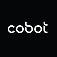 Cobot's company logo consists of a black background with the white, lowercase text, "cobot," in the center.