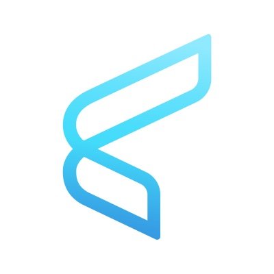 Common App's company logo consists of a white background with a gradient light blue, 3-D symbol, that represents a C.