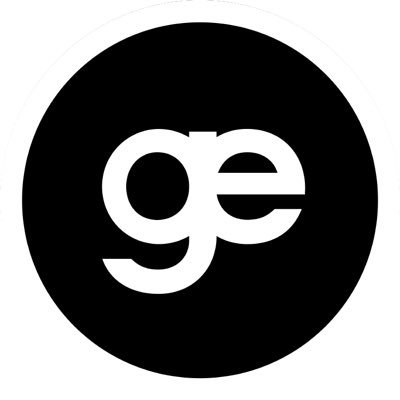 Get Engaged Media's company logo consists of a black circle with a white outline. Inside of the circle are the white, lower-case letters "g" and "e."