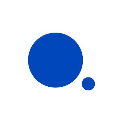 Mulbah's company logo consists of a white background with a large blue circle, next to a smaller blue circle.
