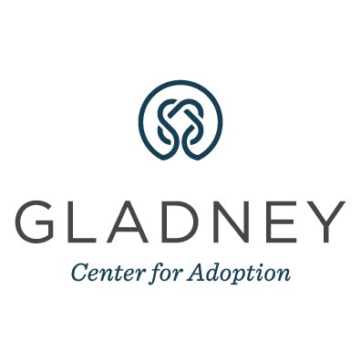 Gladney Center for Adoption's company logo consists of a white background with the text, "Gladney Center For Adoption," in the center. Above it is an ornate logo.