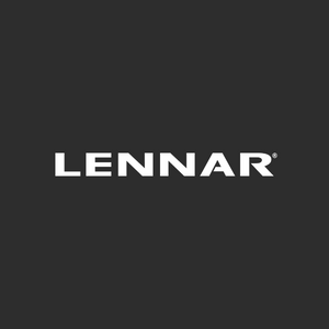 Lennar's company logo consists of a dark gray background with the light gray text, "LENNAR."