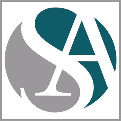Smith Anderson's company logo consists of a gray and teal-green circle with the huge white letters, S.A., in the center.