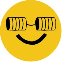 Tin Can's company logo consists of a yellow circle with a dumbbell-looking figure, representing eyes, and a black u-shape, representing a smile.