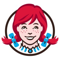 Wendy's company logo consists of a white background with the cartoon of a young, old-fashioned-looking girl with red hair and pigtails.