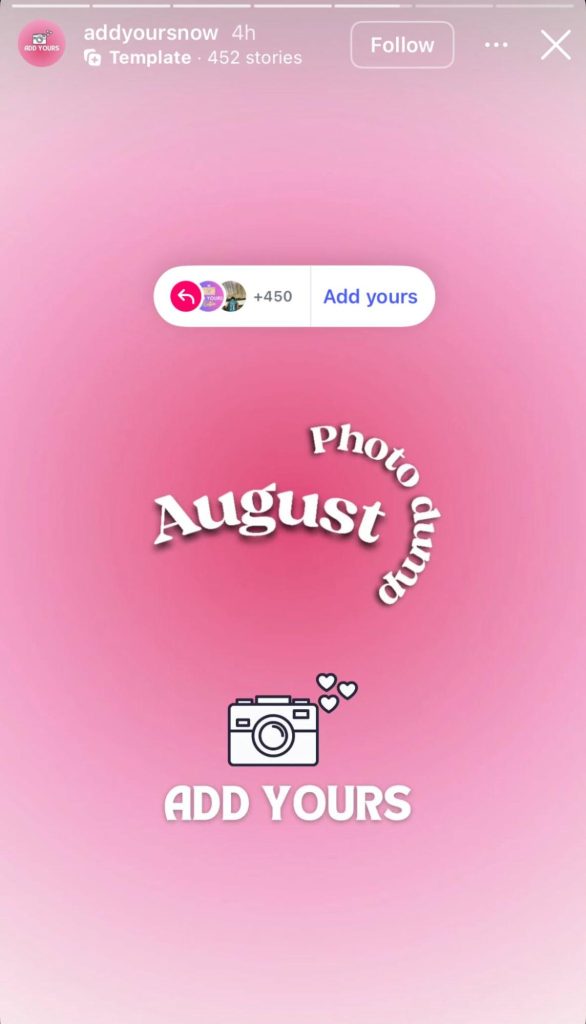 Add Yours - Photo Dump