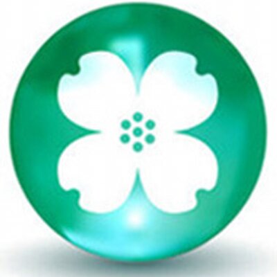 Central Bankcompany's company logo consists of a green orb with a white flower on the inside.