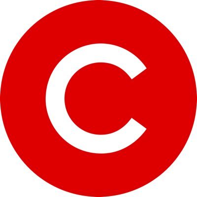 Cinemark's company logo consists of a red circle with a white C in the center.