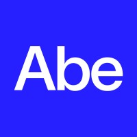 Abe's company logo consists of a cobalt blue background with the white word "Abe."