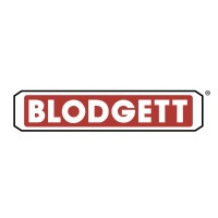 Blodgett Oven Company's company logo consists of a white background and the white text "BLODGETT" on a red horizontal rectangle