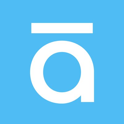 Articulate's company logo consists of a baby-blue background with a white lowercase letter "a" with a horizontal white line over it.