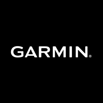 Garmin's company logo consists of a black background with the white text "Garmin" in the center.